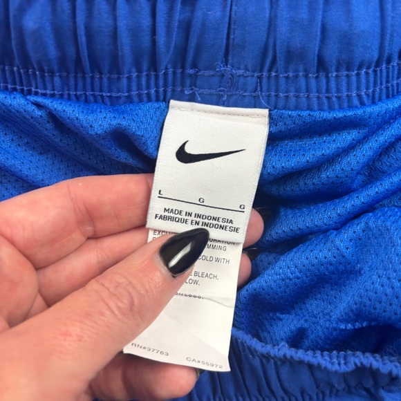 NIKE Men’s Lined Blue Athletic Swim Shorts size: Large - Picture 7 of 8